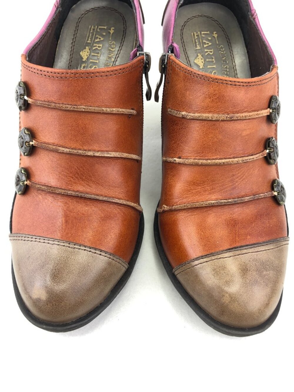 L'Artiste by Spring Step Blueberry Colorblock Ankle Boots EUR 39 - Picture 12 of 13